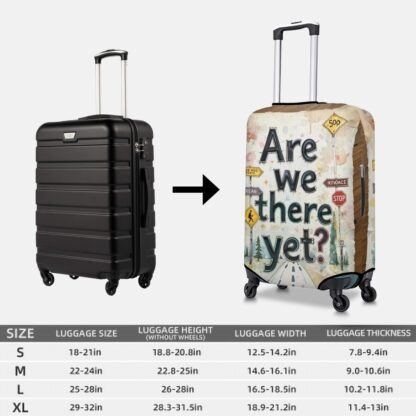 AreWeThereYet3 Thick Luggage Cover - Image 5