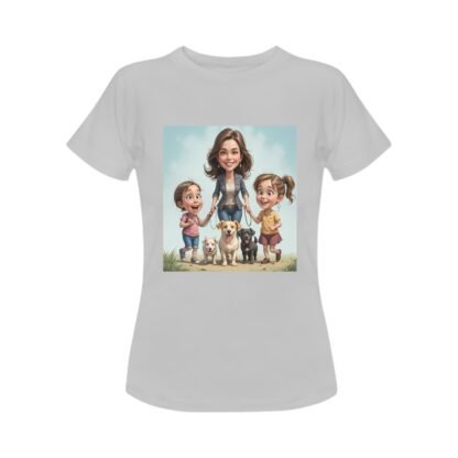 Dogs and Children Women's T-shirt - Image 8