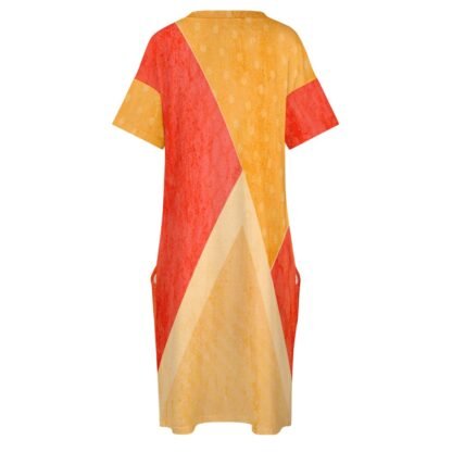 Geo1 Loose Dress With Pockets - Image 7
