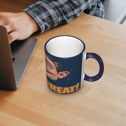 LifeIsGreat1 Colored Ceramic Coffee Mug - Image 12