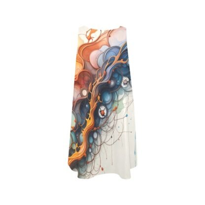 AbstractArt1 Women's Sleeveless A-Line Pocket Dress - Image 3