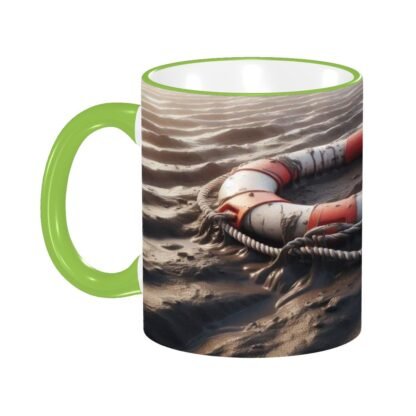LifeBuoyOnMud Colored Ceramic Coffee Mug - Image 6