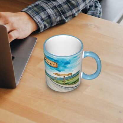 AreWeThereYet1 Colored Ceramic Coffee Mug - Image 12