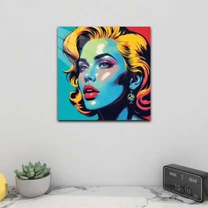 Woman2 Square Acrylic Wall Art Print - Image 2