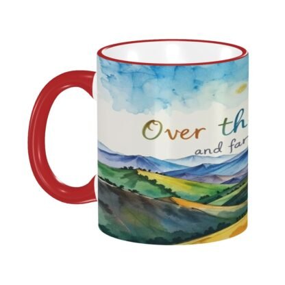 OverTheHillsAndFarAway1 Colored Ceramic Coffee Mug - Image 9