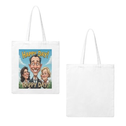 HappyDay1 Canvas Tote Bag (Made in USA) - Image 3