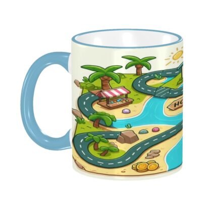 MapOfRoute1 Colored Ceramic Coffee Mug - Image 3
