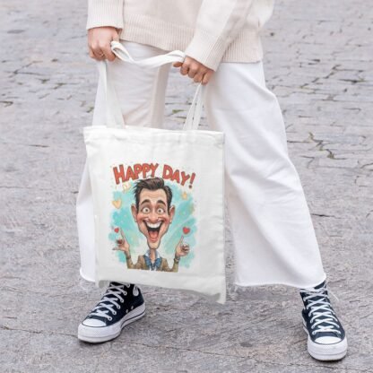 HappyDay 2Canvas Tote Bag (Made in USA) - Image 5