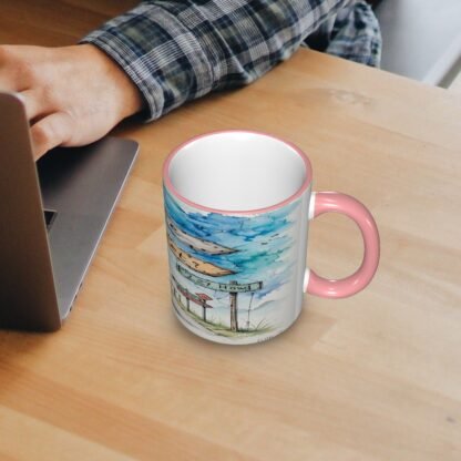 AreWeThereYet2 Colored Ceramic Coffee Mug - Image 5