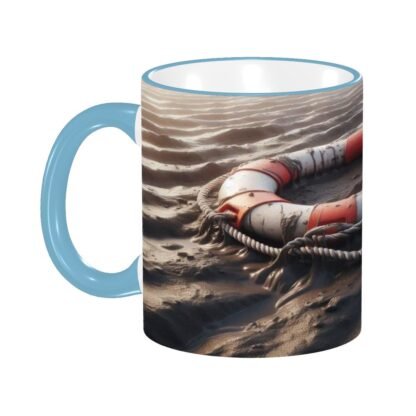 LifeBuoyOnMud Colored Ceramic Coffee Mug - Image 3