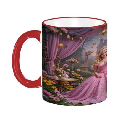 Princess 2 Colored Ceramic Coffee Mug - Image 8