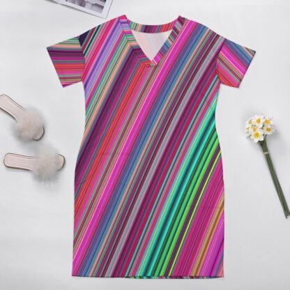 Geo2 Loose Dress With Pockets - Image 7