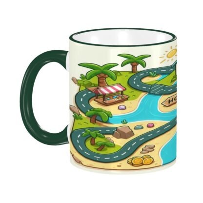 MapOfRoute1 Colored Ceramic Coffee Mug - Image 2
