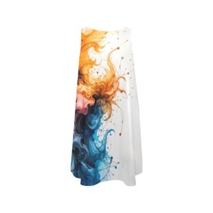 AbstractArt3 Women's Sleeveless A-Line Pocket Dress - Image 3