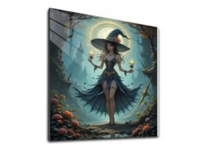 Witch4 Square Acrylic Wall Art Print