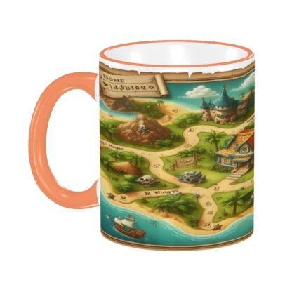 TreasureMap Colored Ceramic Coffee Mug - Image 6
