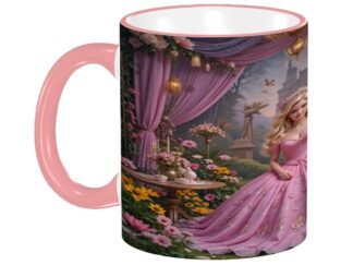 Princess 2 Colored Ceramic Coffee Mug