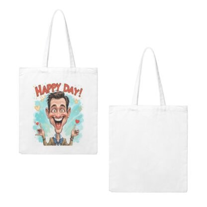 HappyDay 2Canvas Tote Bag (Made in USA) - Image 3
