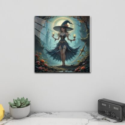 Witch4 Square Acrylic Wall Art Print - Image 2