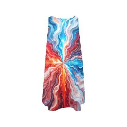 AbstractArt4 Women's Sleeveless A-Line Pocket Dress - Image 3