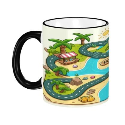 MapOfRoute1 Colored Ceramic Coffee Mug - Image 12