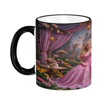 Princess 2 Colored Ceramic Coffee Mug - Image 4