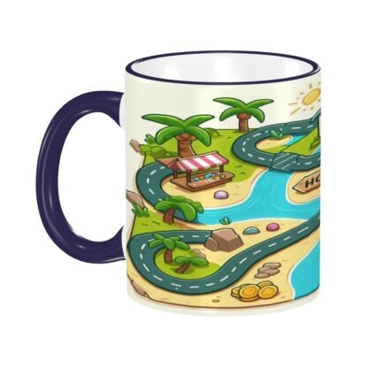 MapOfRoute1 Colored Ceramic Coffee Mug - Image 11
