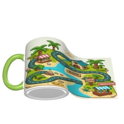 MapOfRoute1 Colored Ceramic Coffee Mug - Image 6