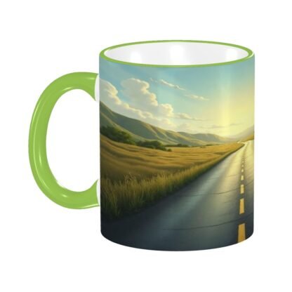 LongestRoad  Colored Ceramic Coffee Mug - Image 5