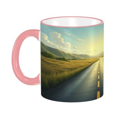 LongestRoad  Colored Ceramic Coffee Mug - Image 8