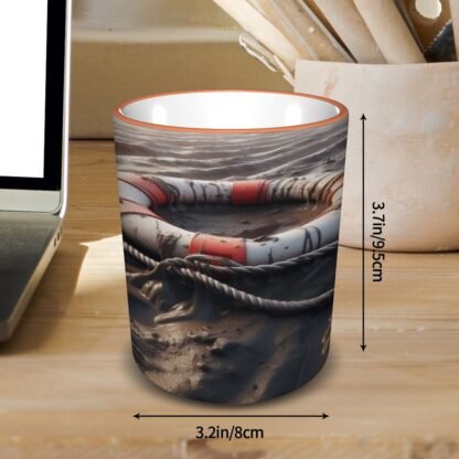 LifeBuoyOnMud Colored Ceramic Coffee Mug - Image 10