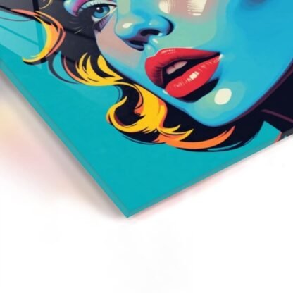 Woman2 Square Acrylic Wall Art Print - Image 3