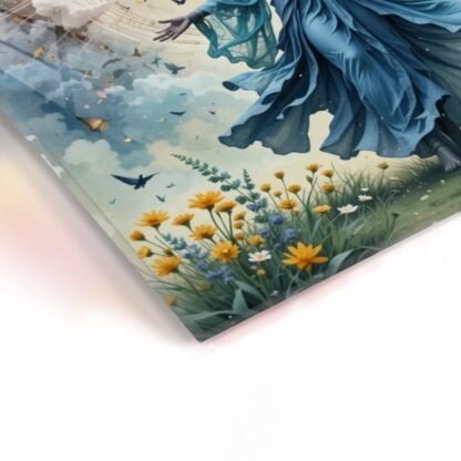 LoneWalkingOnPath 3 Square Acrylic Wall Art Print - Image 3