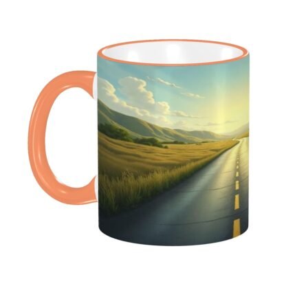 LongestRoad  Colored Ceramic Coffee Mug - Image 6