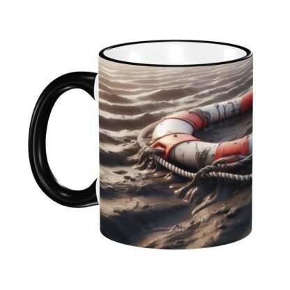 LifeBuoyOnMud Colored Ceramic Coffee Mug - Image 4