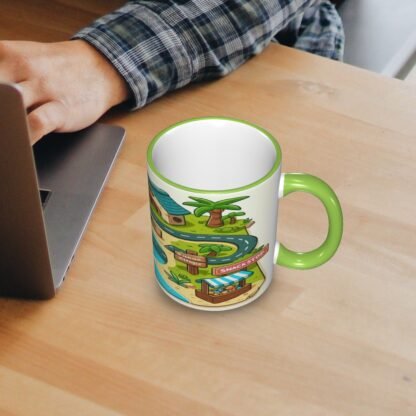 MapOfRoute1 Colored Ceramic Coffee Mug - Image 4