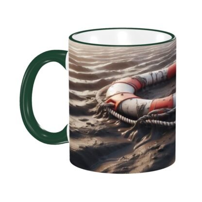 LifeBuoyOnMud Colored Ceramic Coffee Mug - Image 2