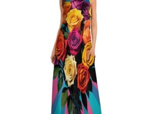 "Roses 1" Long dress