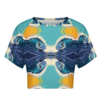 "Surfer" 1 Women`s Short T-Shirt - Image 4