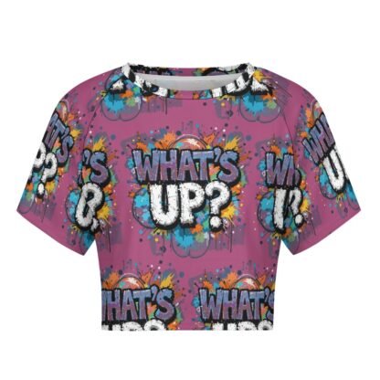 "What`s Up?" Women`s Short T-Shirt - Image 4