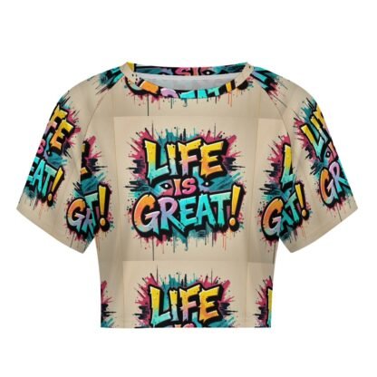 "Life Is Great!" 2 Short Women`s T-Shirt - Image 4