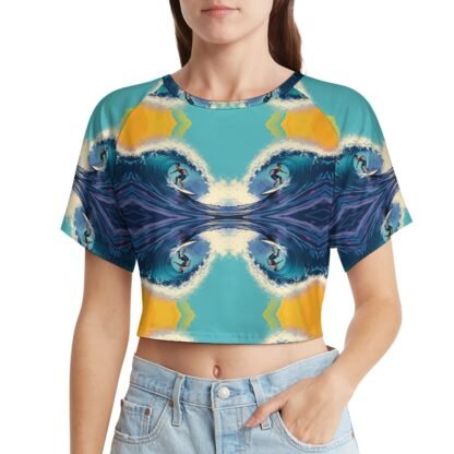 "Surfer" 1 Women`s Short T-Shirt - Image 2