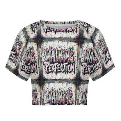 "Walking Perfection" Women`s Short T-Shirt - Image 4
