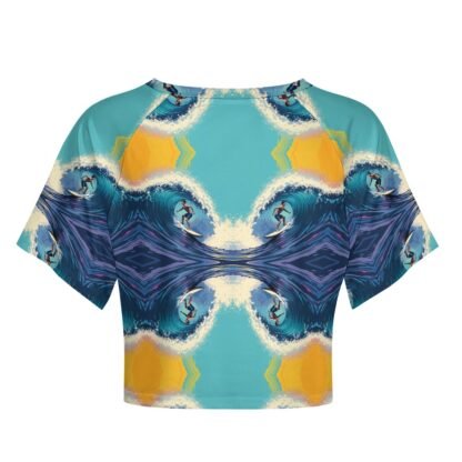 "Surfer" 1 Women`s Short T-Shirt - Image 3