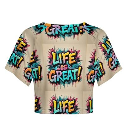 "Life Is Great!" 2 Short Women`s T-Shirt - Image 3