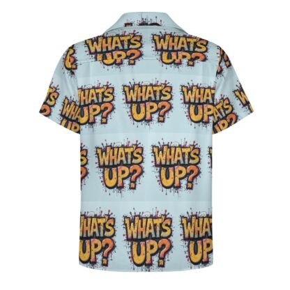 What`s Up?2 Men`s Cuban Collar Shirt - Image 3