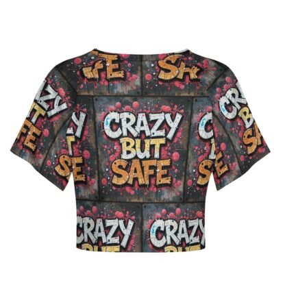 "Crazy But Safe" 2 Short Women`s T-Shirt - Image 3