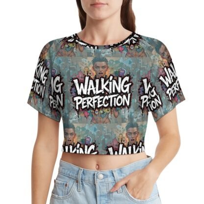 "Walking Perfection" 2 Women`s Short T-Shirt - Image 2