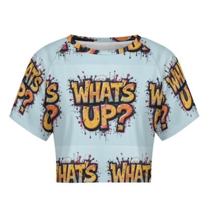 "What`s Up?" 2 Women`s Short T-Shirt - Image 4