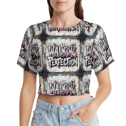 "Walking Perfection" Women`s Short T-Shirt - Image 2